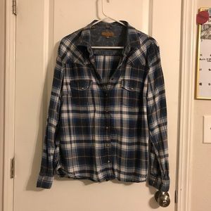 Blue and White Flannel